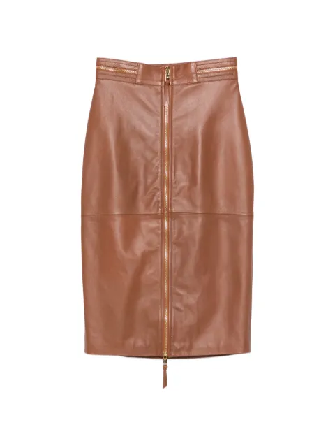 Elisabetta Franchi zip-detail midi pencil skirt