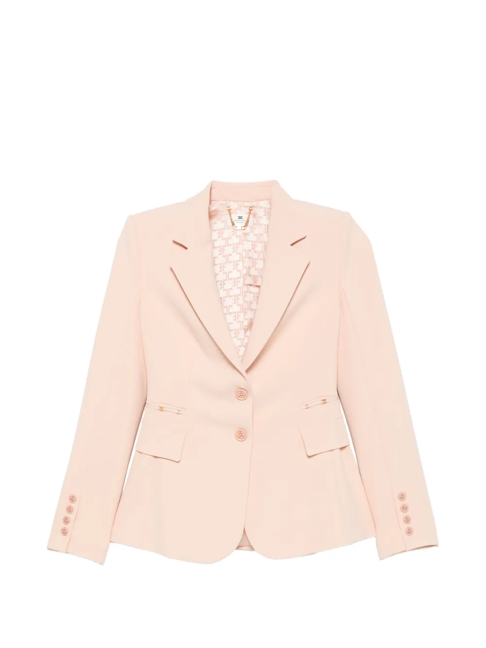 Elisabetta Franchi peak-lapel single-breasted blazer - Pink