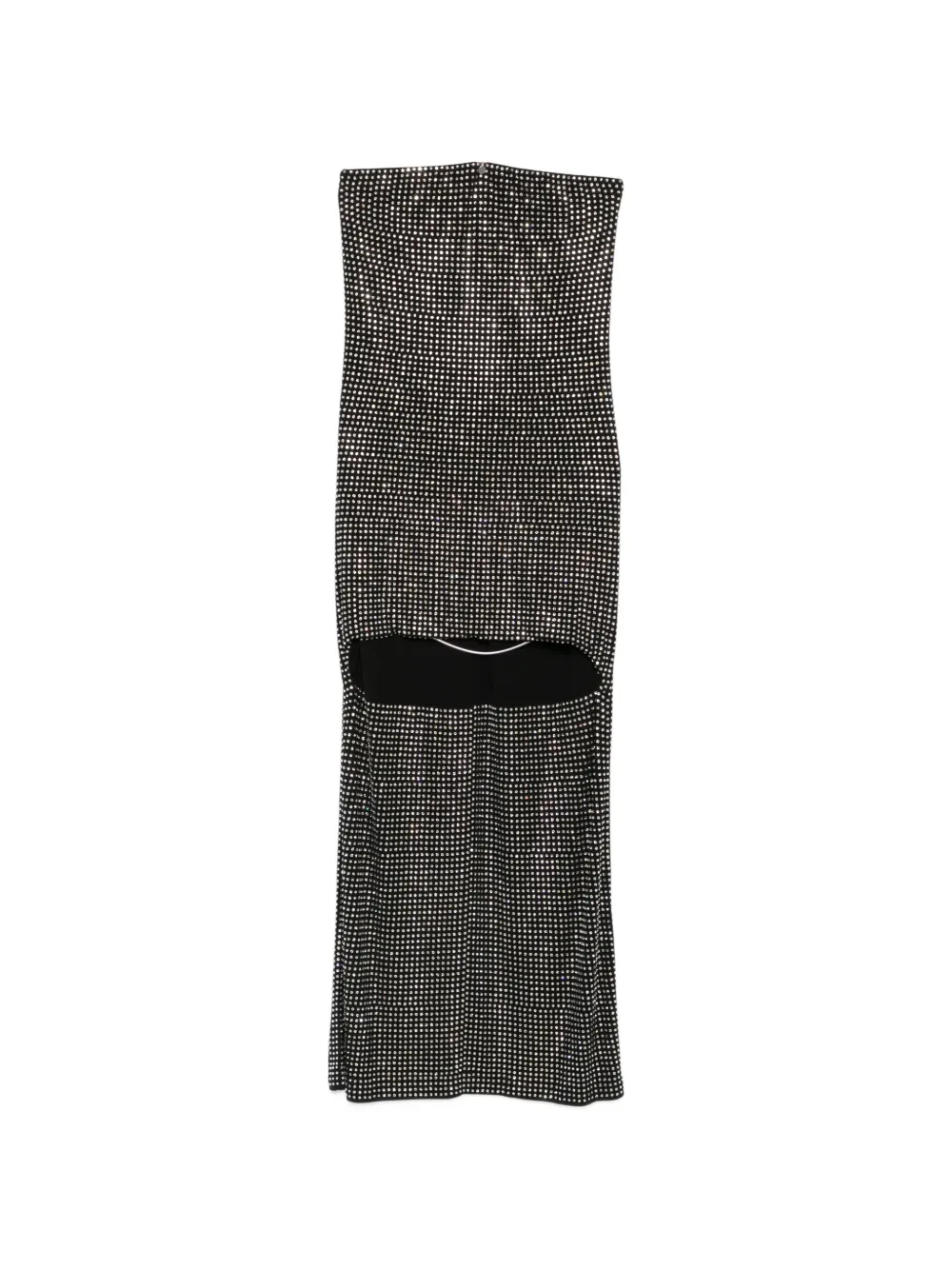 Alexander Wang crystal-embellished high-low asymmetric dress - Black