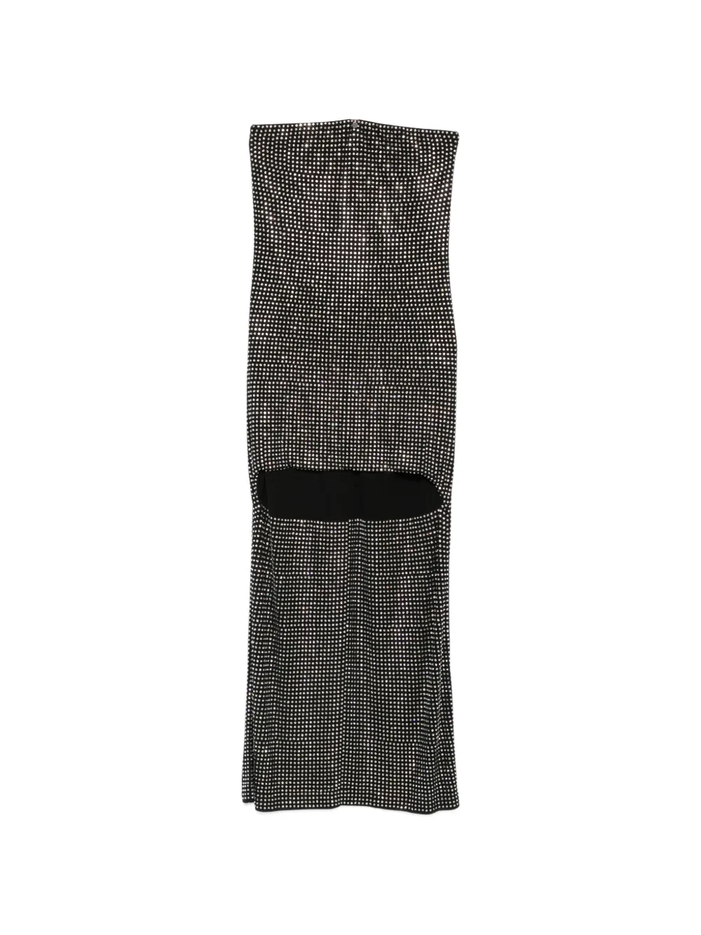 Alexander Wang crystal-embellished high-low asymmetric dress - Black
