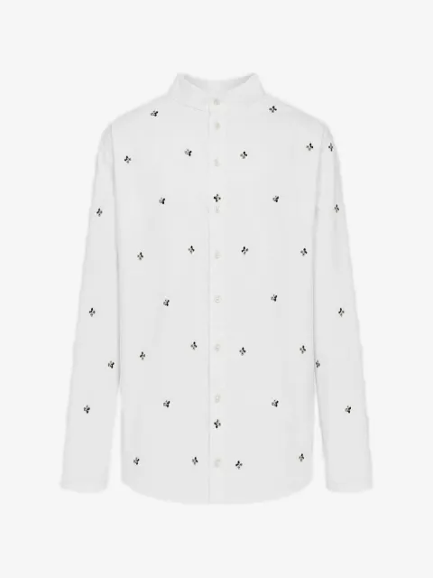 Rier camisa con bordado y cuello alto