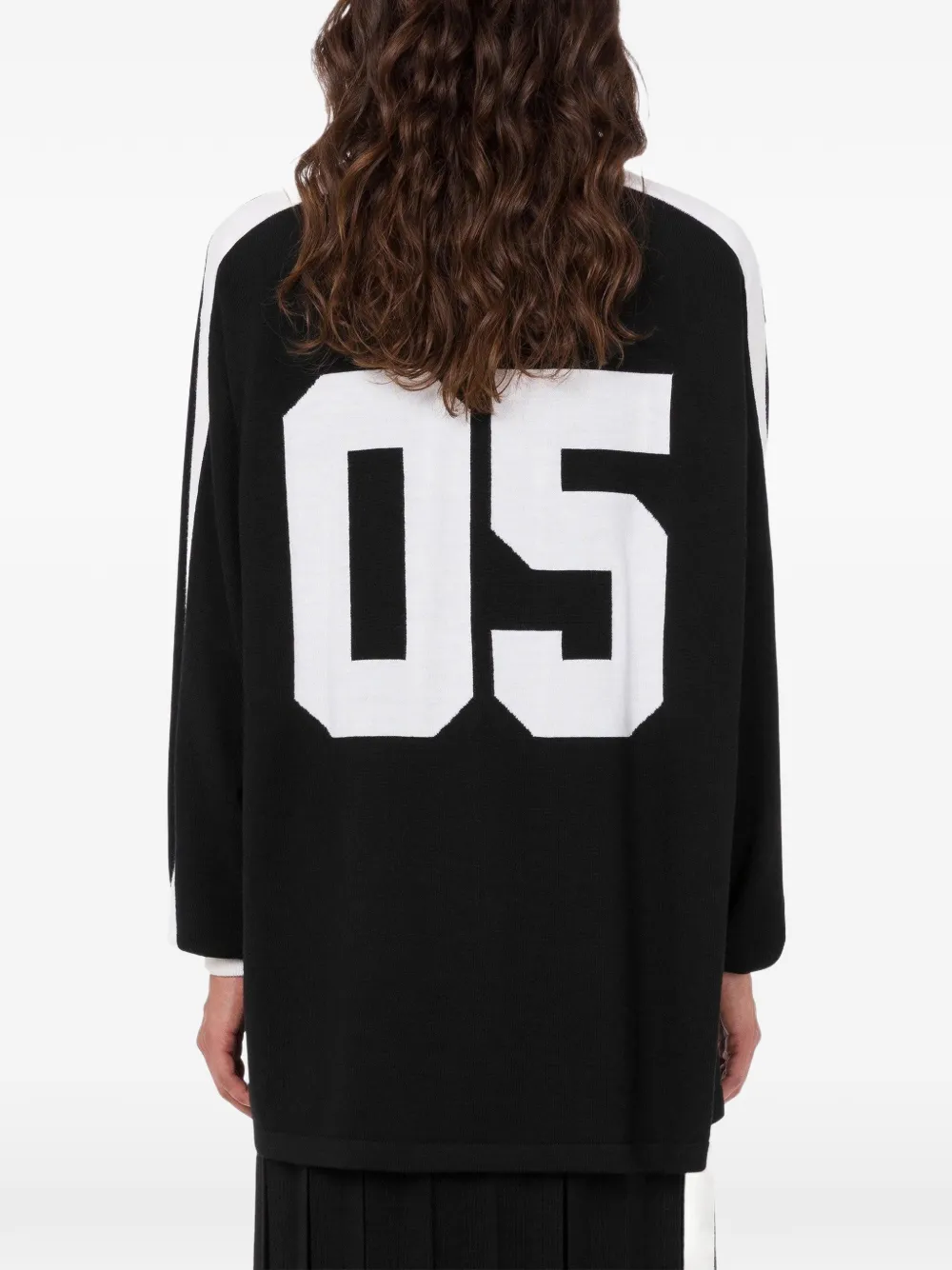 Moschino x Smiley intarsia trui Zwart