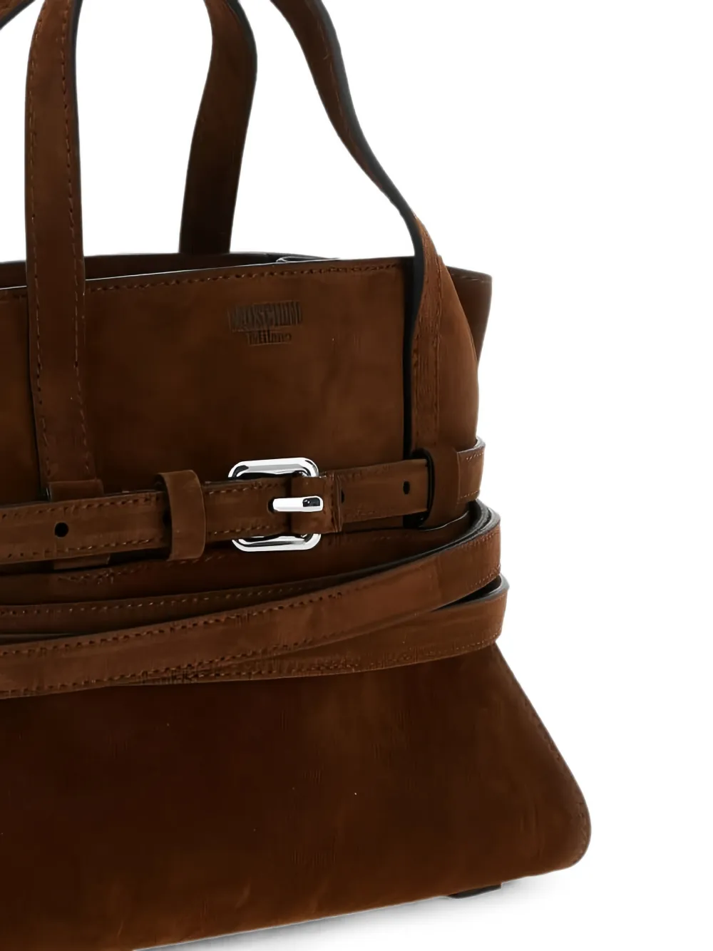 Moschino Tie Me handtas Bruin