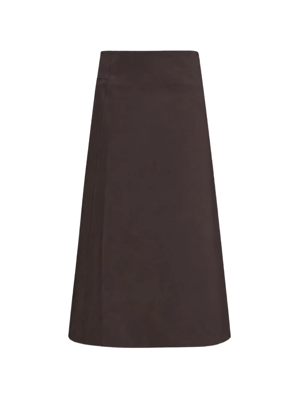 Rier wrap-design midi skirt - Marrone