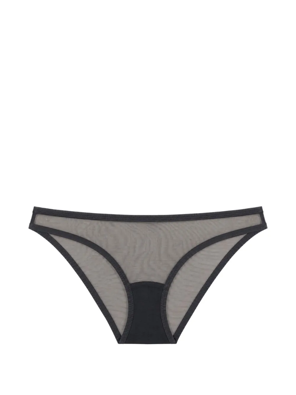 YASMINE ESLAMI Jeanne Slip aus Mesh - Grau