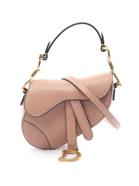 Christian Dior Pre-Owned 2000-2022 Micro Goatskin Saddle Bag satchel