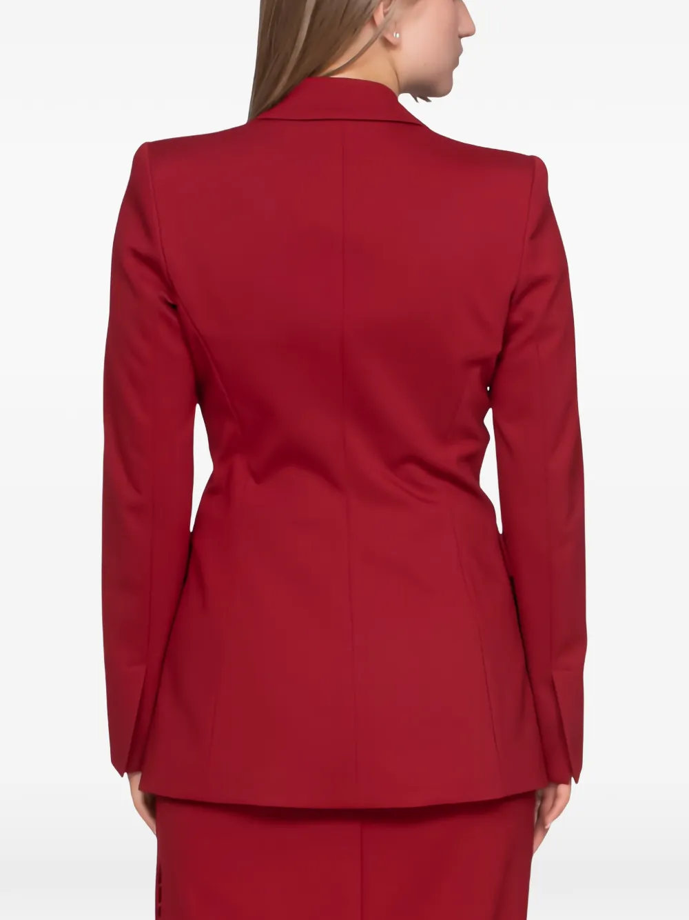 PINKO slim-fit double-breasted jacket Rood