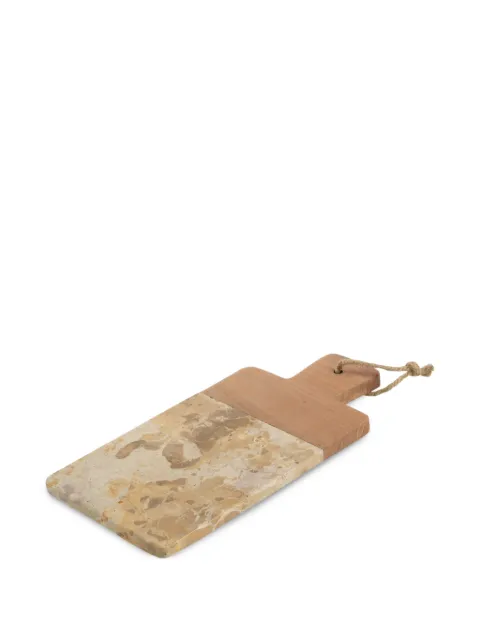 J-LINE tabla de servir con paneles de madera jaspeados