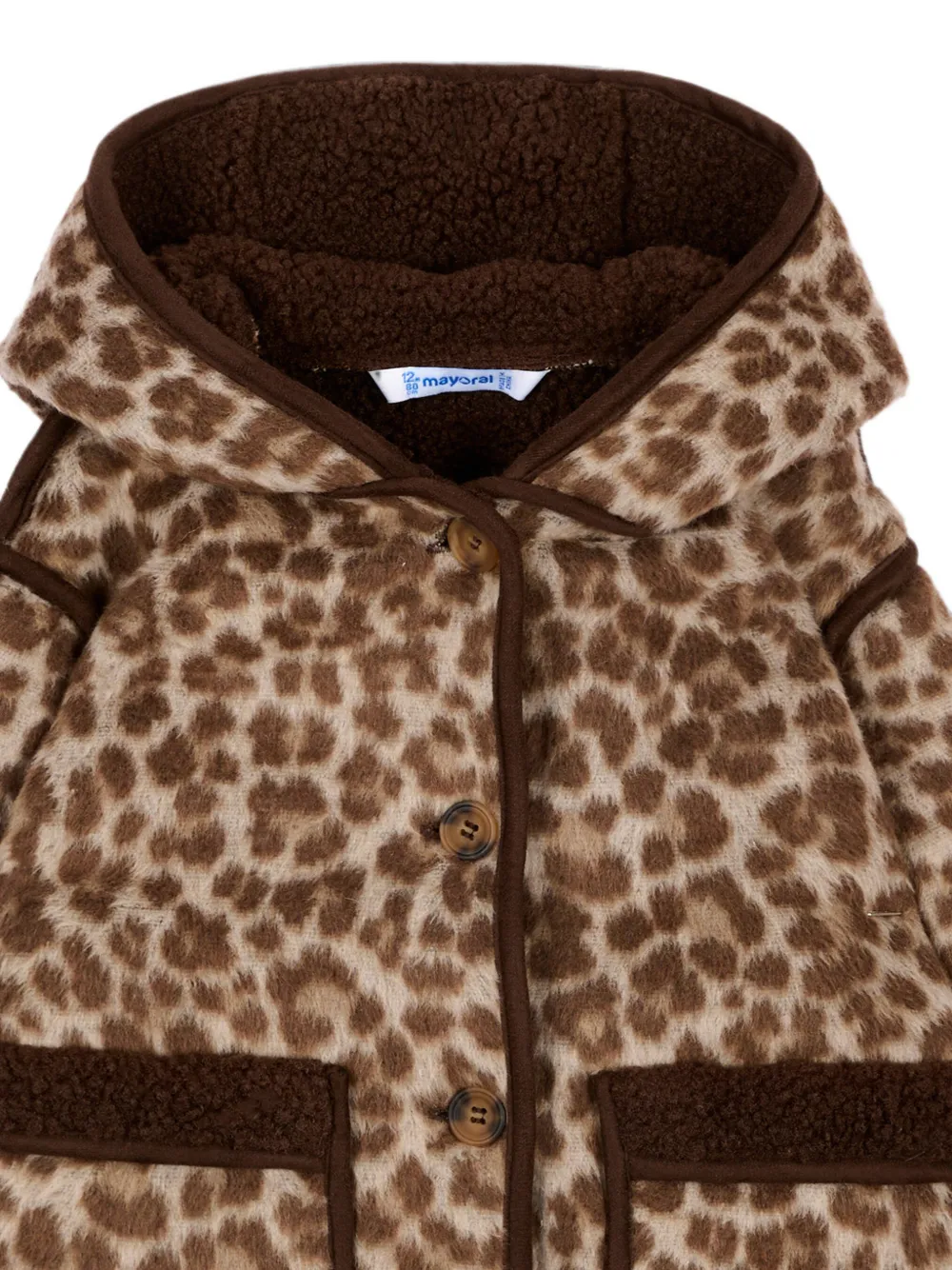 Mayoral Jas met luipaardprint Beige