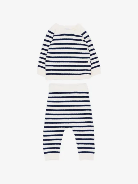 Petit Bateau set de pantalones tejido