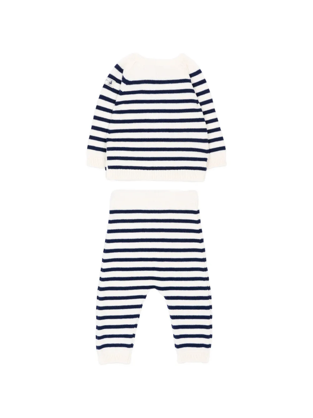 Petit Bateau Gestreepte gebreide broeken Beige