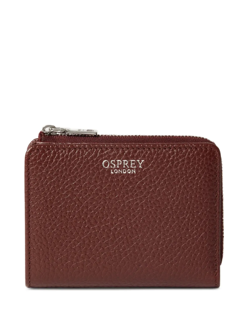 Osprey grainy leather wallet - Braun
