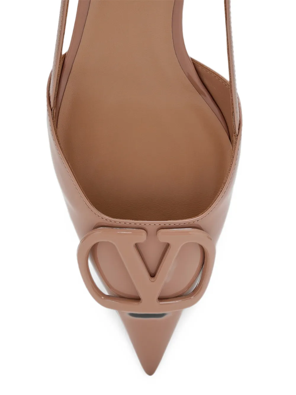 Valentino Garavani VLogo Signature slingback pumps Beige