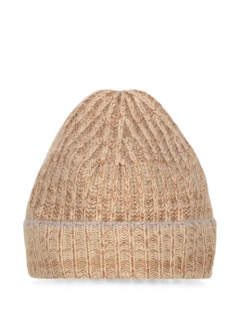 Malo ribbed-knit cashmere beanie hat