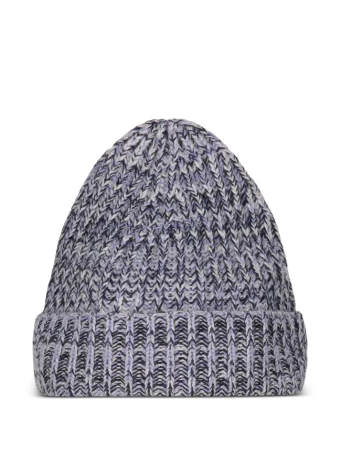 Malo gorro de cachemira en tejido de canalé