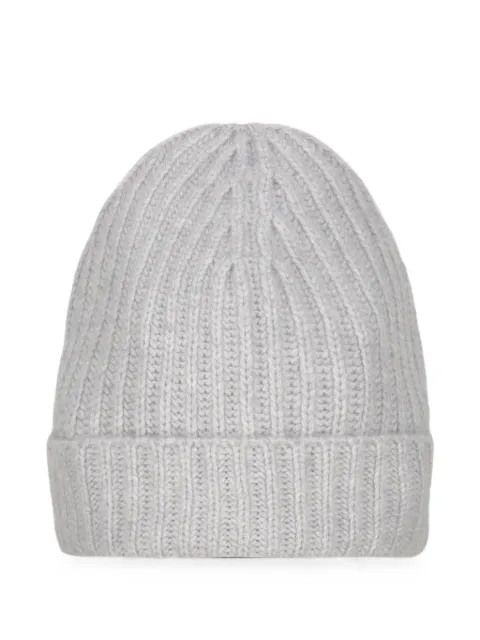 Malo ribbed-knit cashmere beanie hat