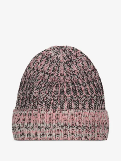 Malo gorro de cachemira en tejido de canalé