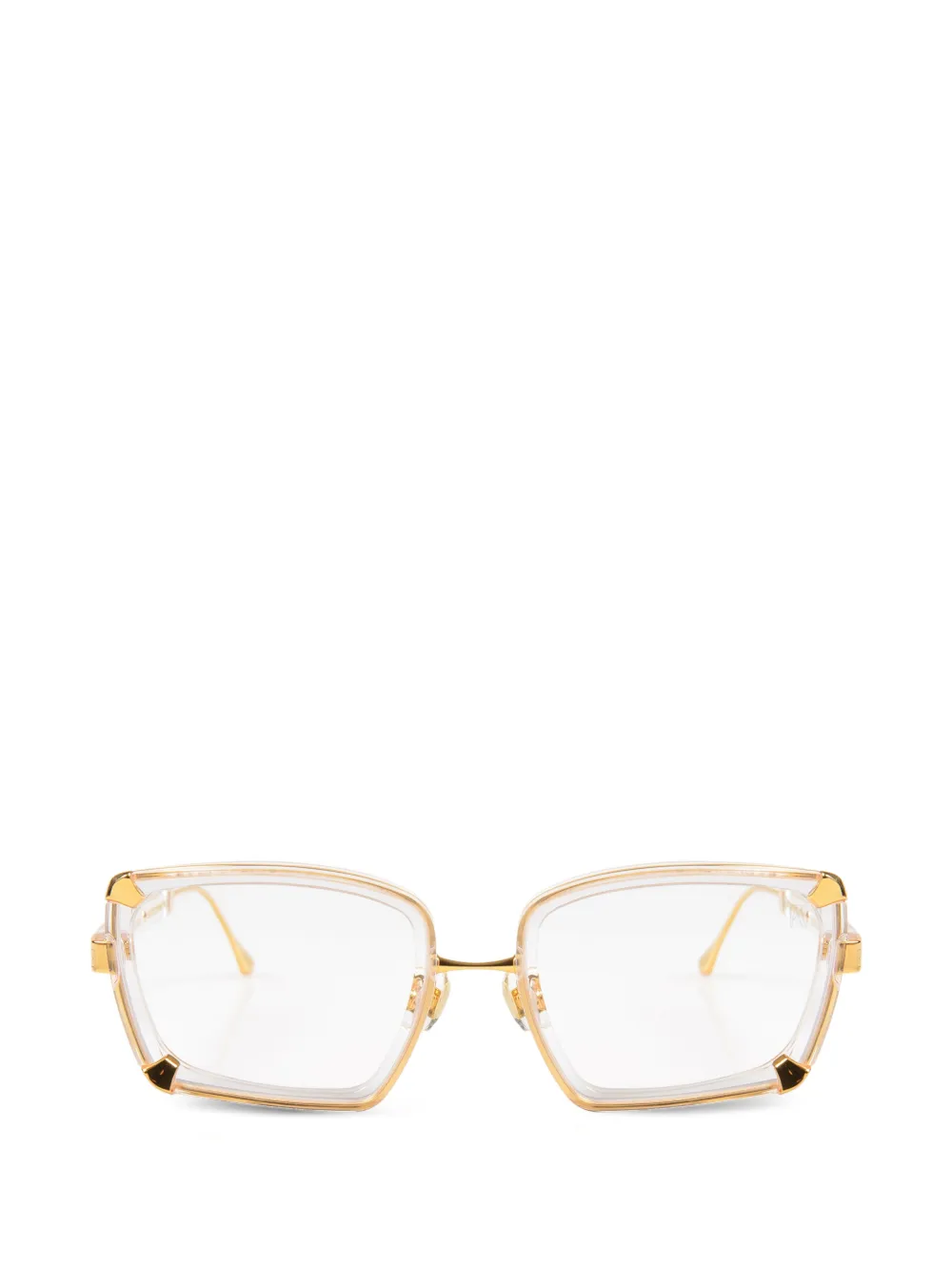 ANNA-KARIN KARLSSON Silver Moon square-frame glasses - Oro