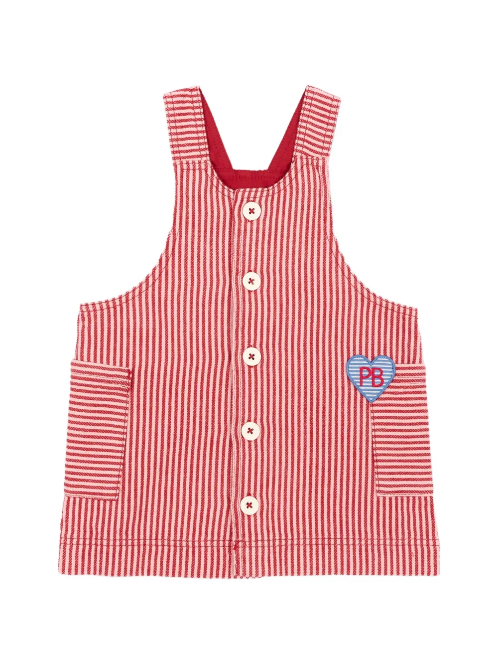 Petit Bateau striped cotton dress - Rot
