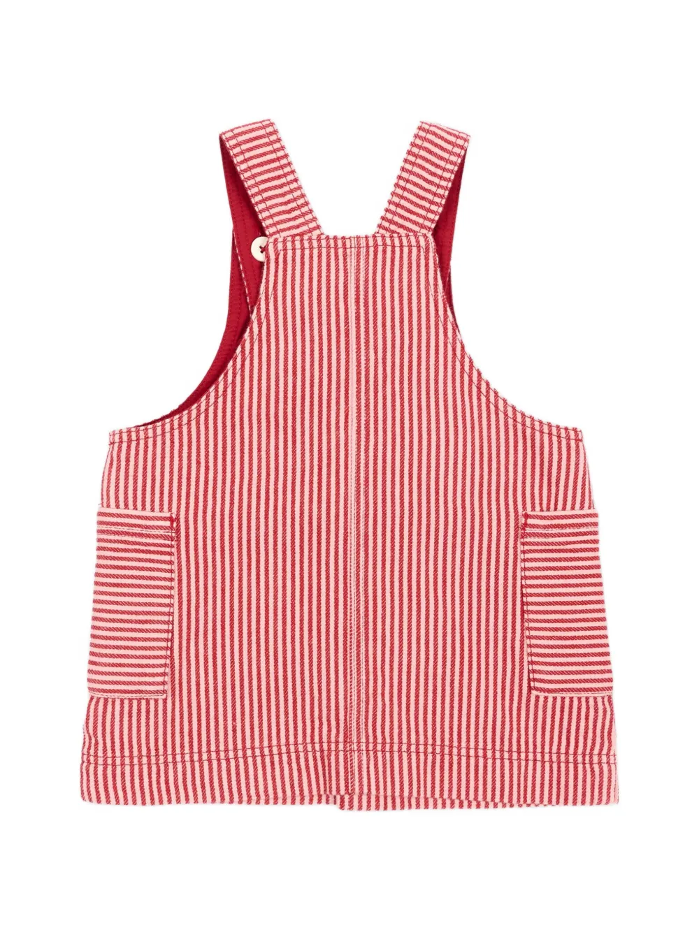 Petit Bateau Gestreepte jurk Rood