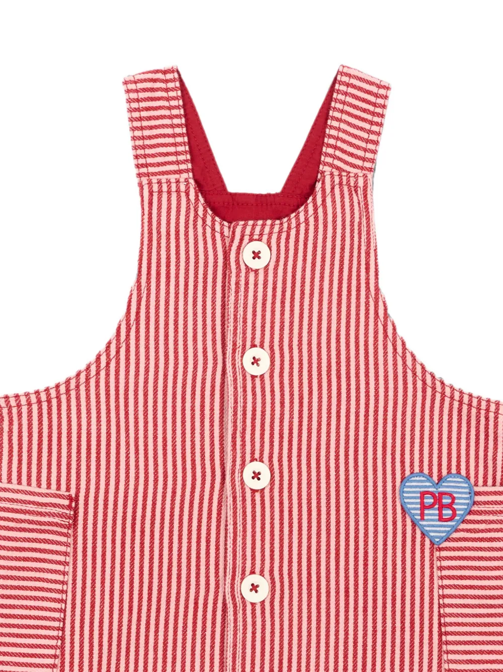 Petit Bateau Gestreepte jurk Rood