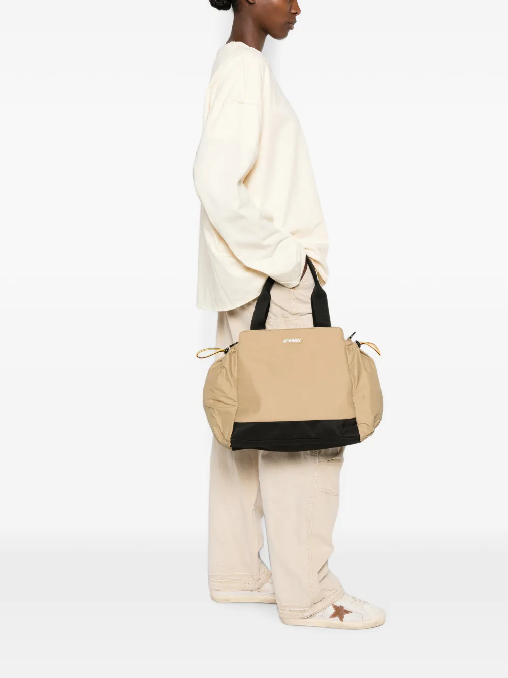 K-Way Aisy shopper met ritssluiting Beige