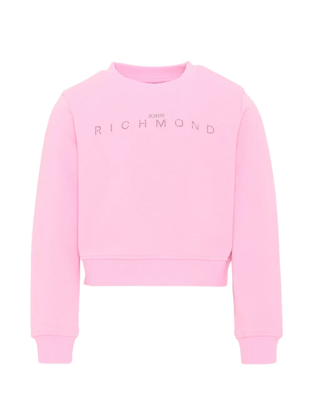 John Richmond Junior logo-embellished sweatshirt - Rosa