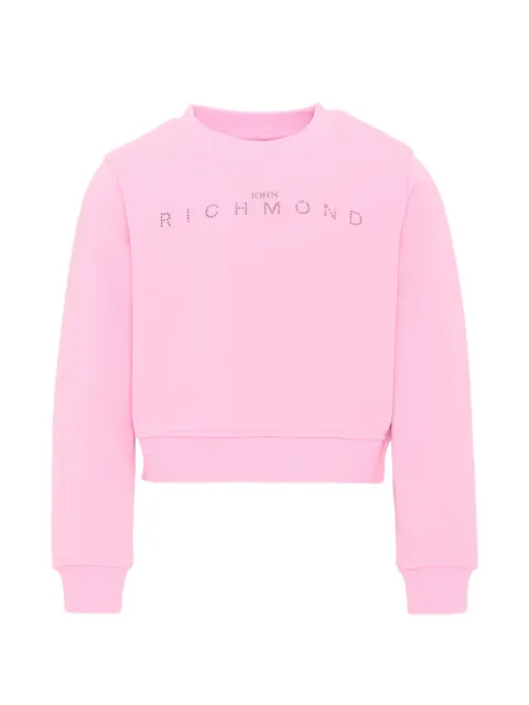 John Richmond Junior Sweatshirt mit Logo-Verzierung