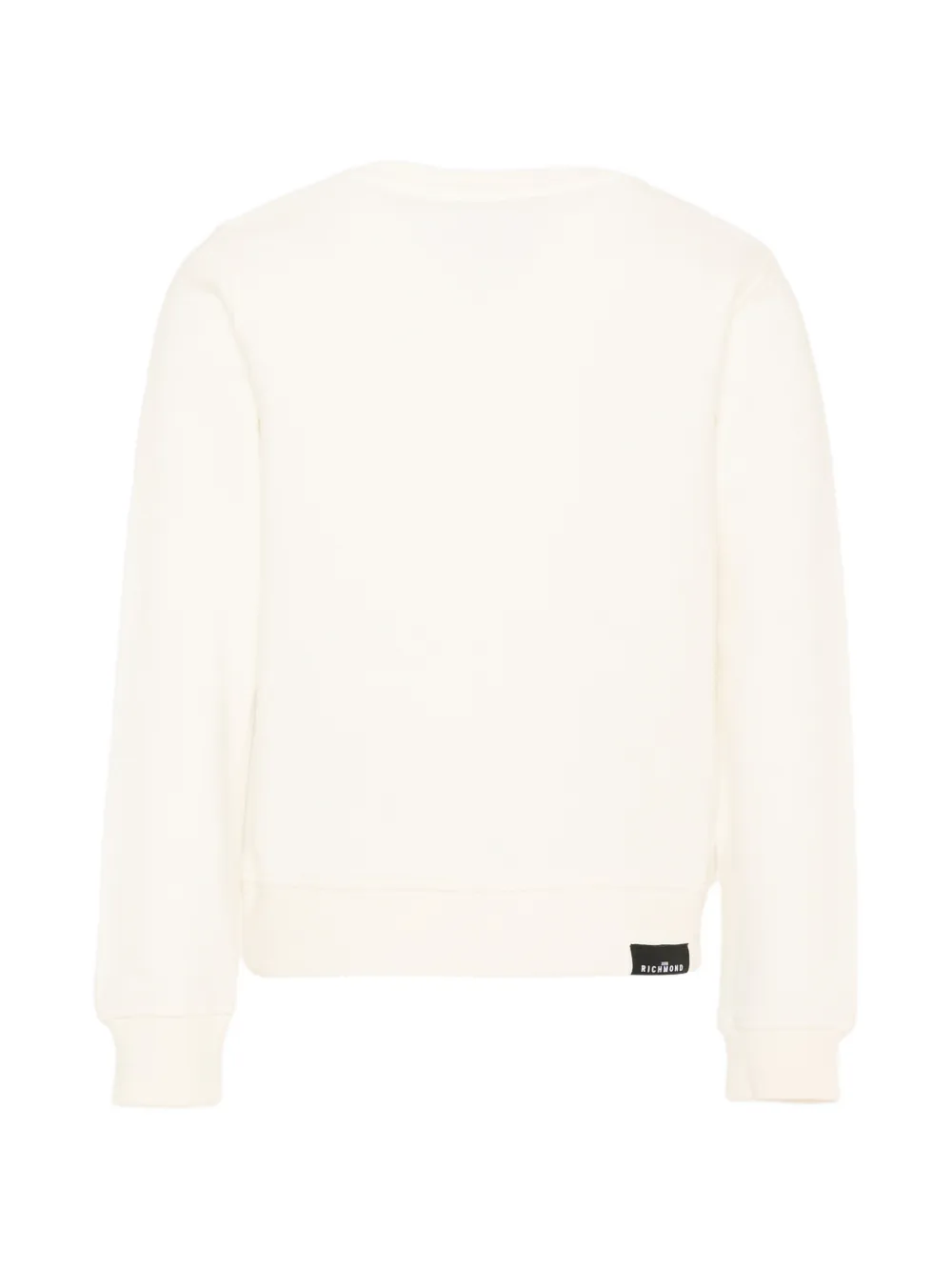 John Richmond Junior Trui met hartpatroon en logoprint Beige
