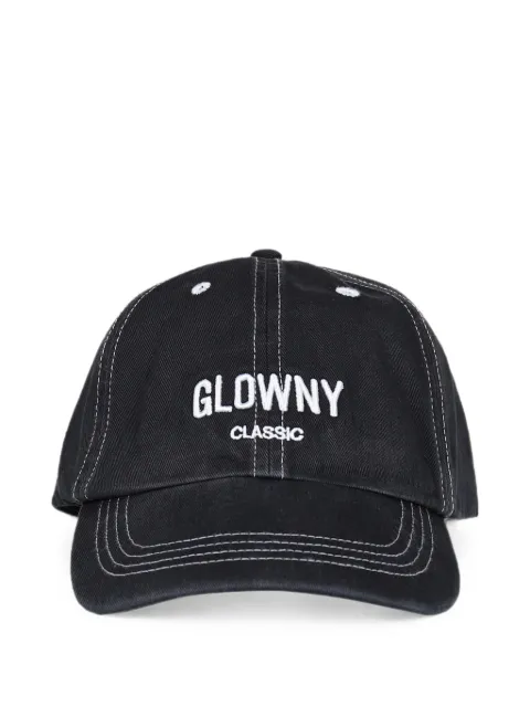 GLOWNY gorra de béisbol con logo G bordado y costuras en contraste