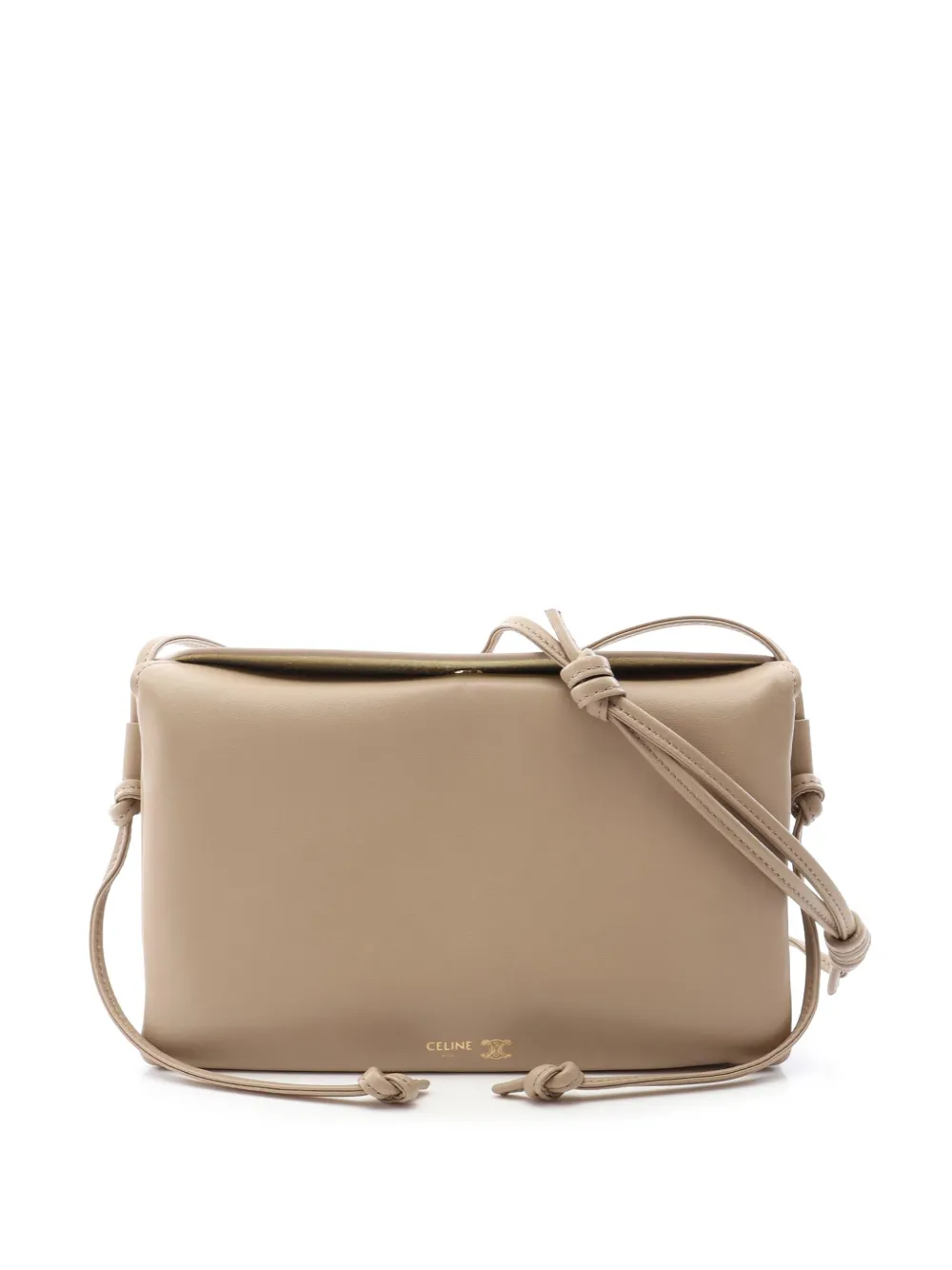 Celine Pre-Owned 2000-2026 Leather Trio Flap shoulder bag - Neutrals