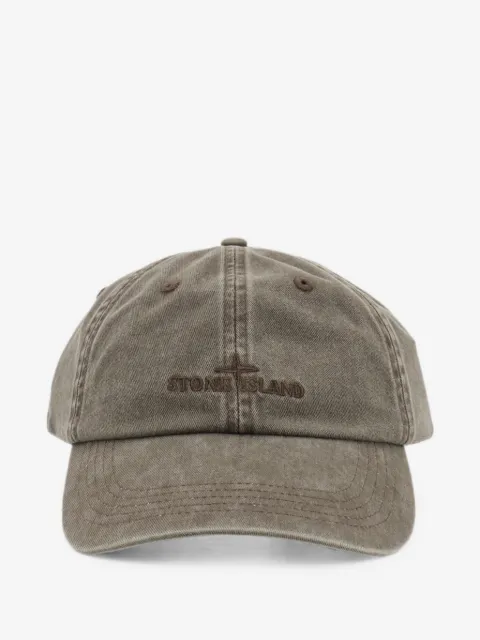 Stone Island logo-embroidered cap