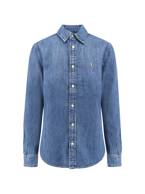 Polo Ralph Lauren chemise en jean à logo brodé