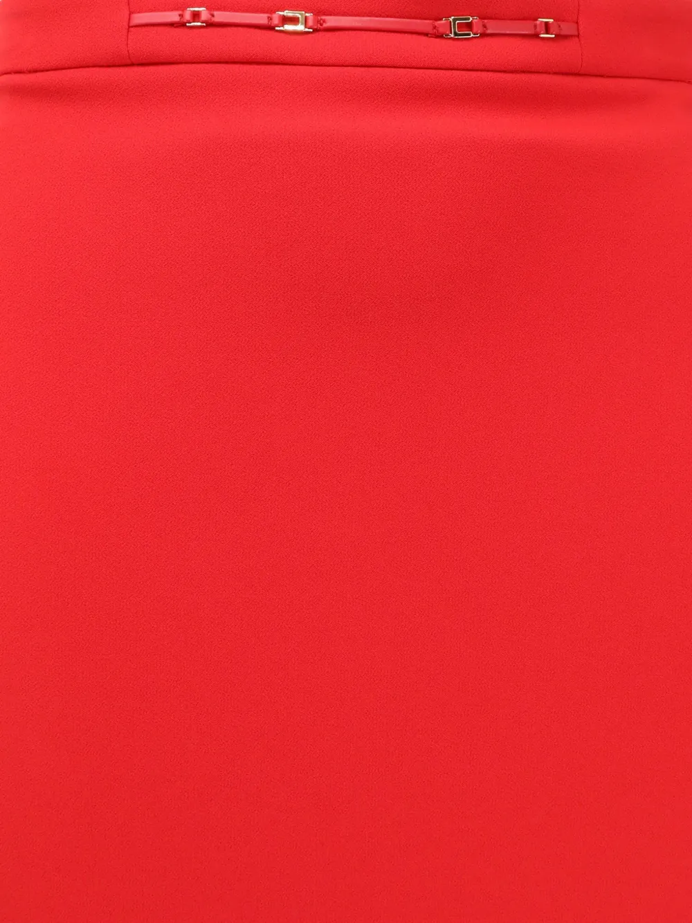 Elisabetta Franchi Midi-kokerrok met verfraaiing Rood