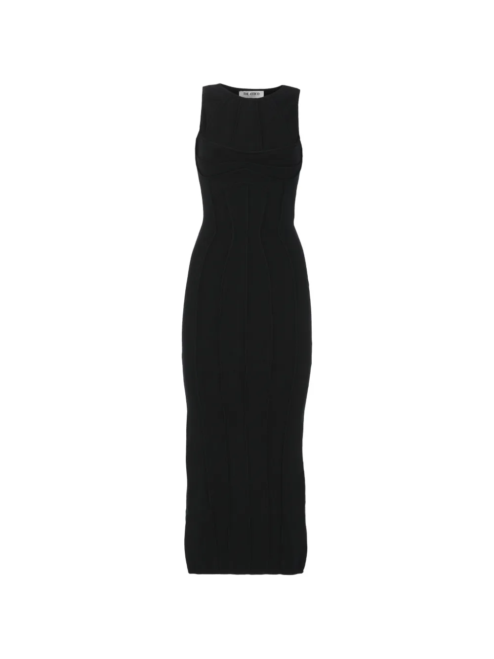 The Attico black midi dress - Nero