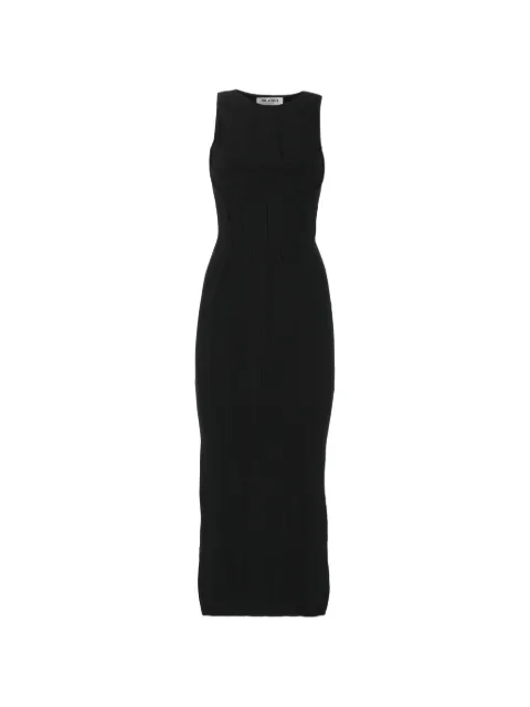 The Attico vestido midi negro