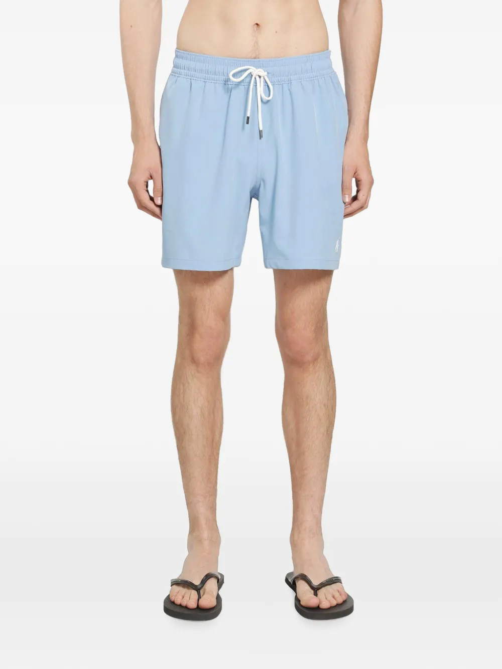 Polo Ralph Lauren logo-embroidered drawstring swim shorts - Blu