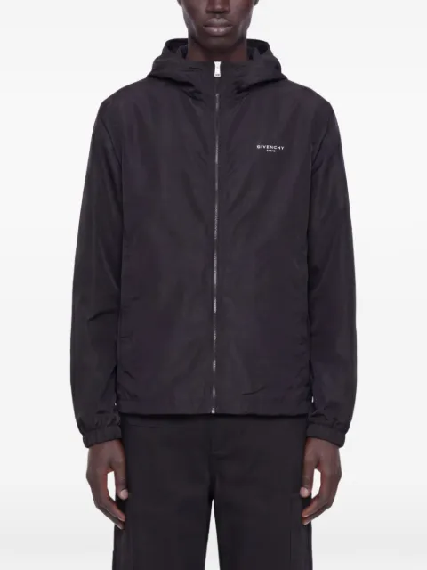Givenchy logo-print hooded windbreaker