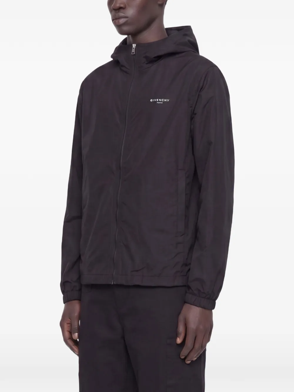 Givenchy Polyfaille windjack met Archive-print Zwart