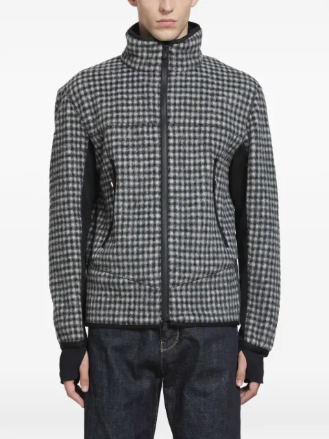 Moncler Grenoble Vichy zip-up sweatshirt