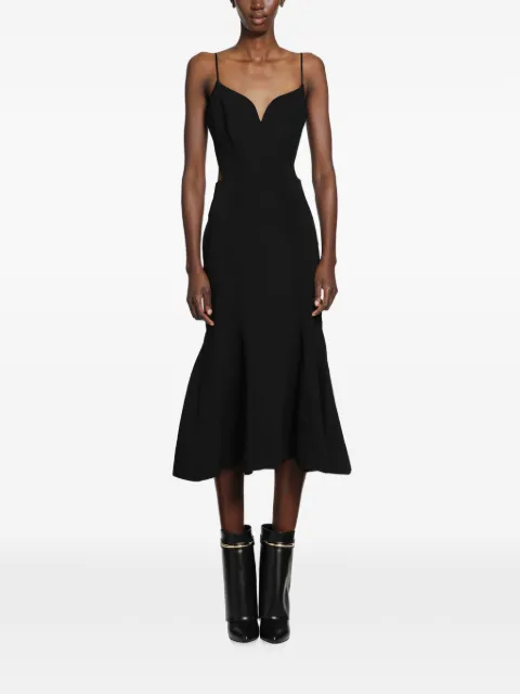 Givenchy Abito midi con schiena scoperta