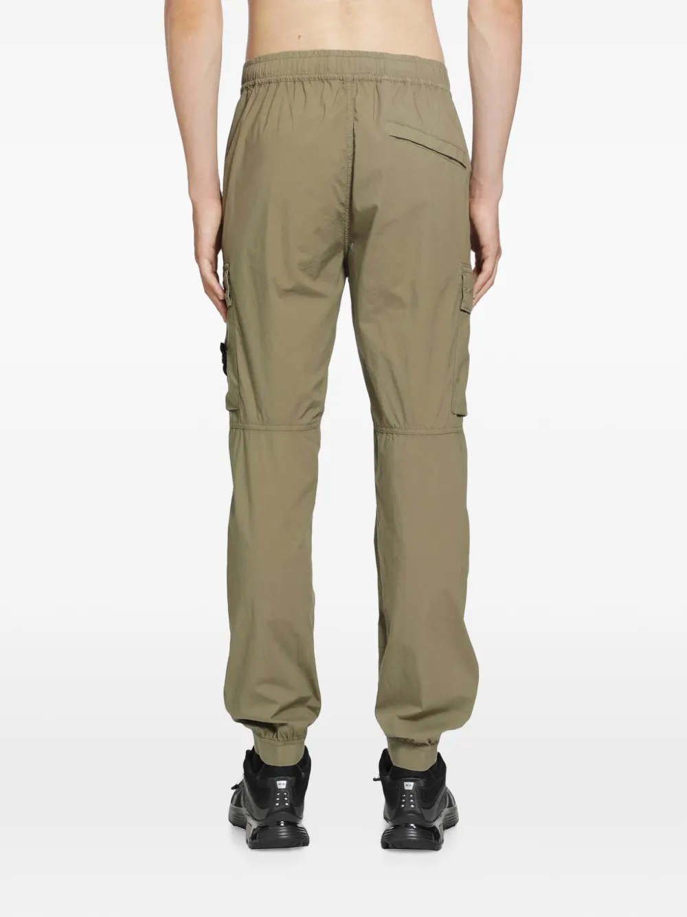 Stone Island logo-patch cargo pants Groen