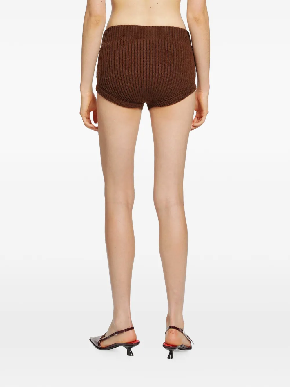 Marni Shorts met geborduurd logo Bruin