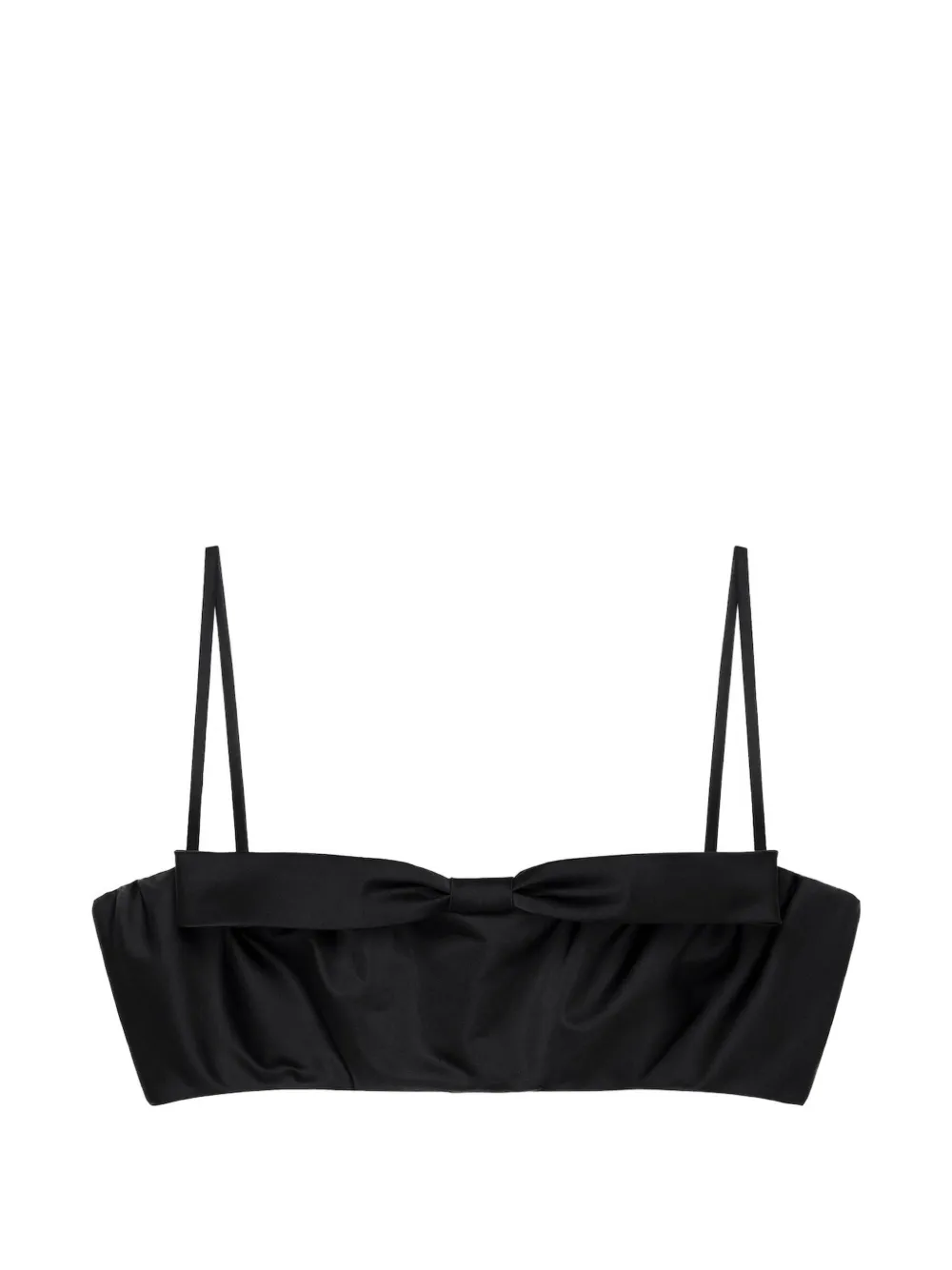Givenchy Cropped blouse met strikdetail Zwart