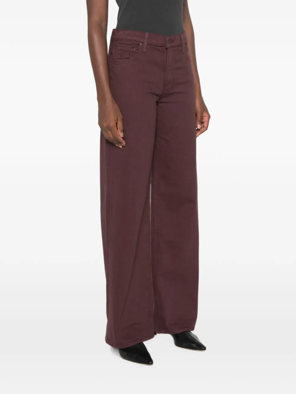 MOTHER Jeans met wijde pijpen Paars