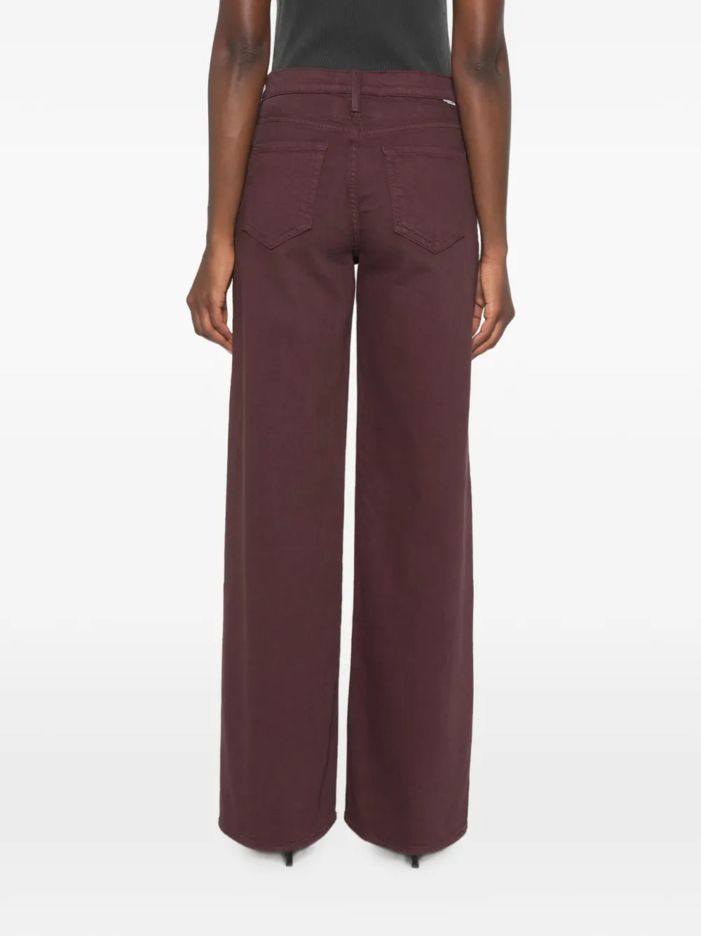 MOTHER Jeans met wijde pijpen Paars