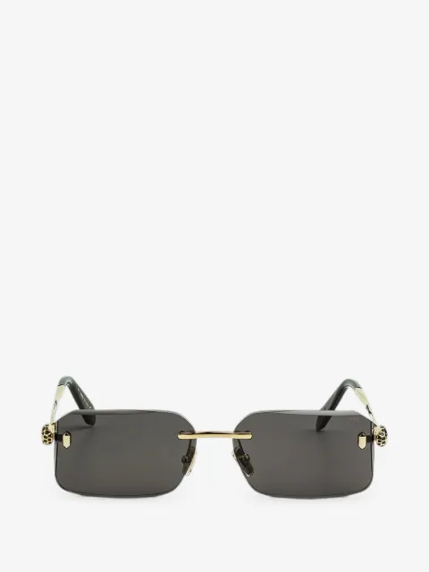 Bvlgari Serpenti rimless square-shaped sunglasses