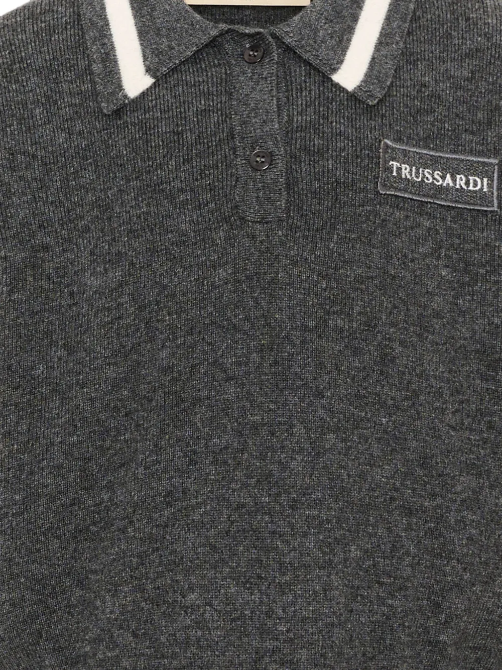 TRUSSARDI JUNIOR Poloshirt met logopatch Grijs