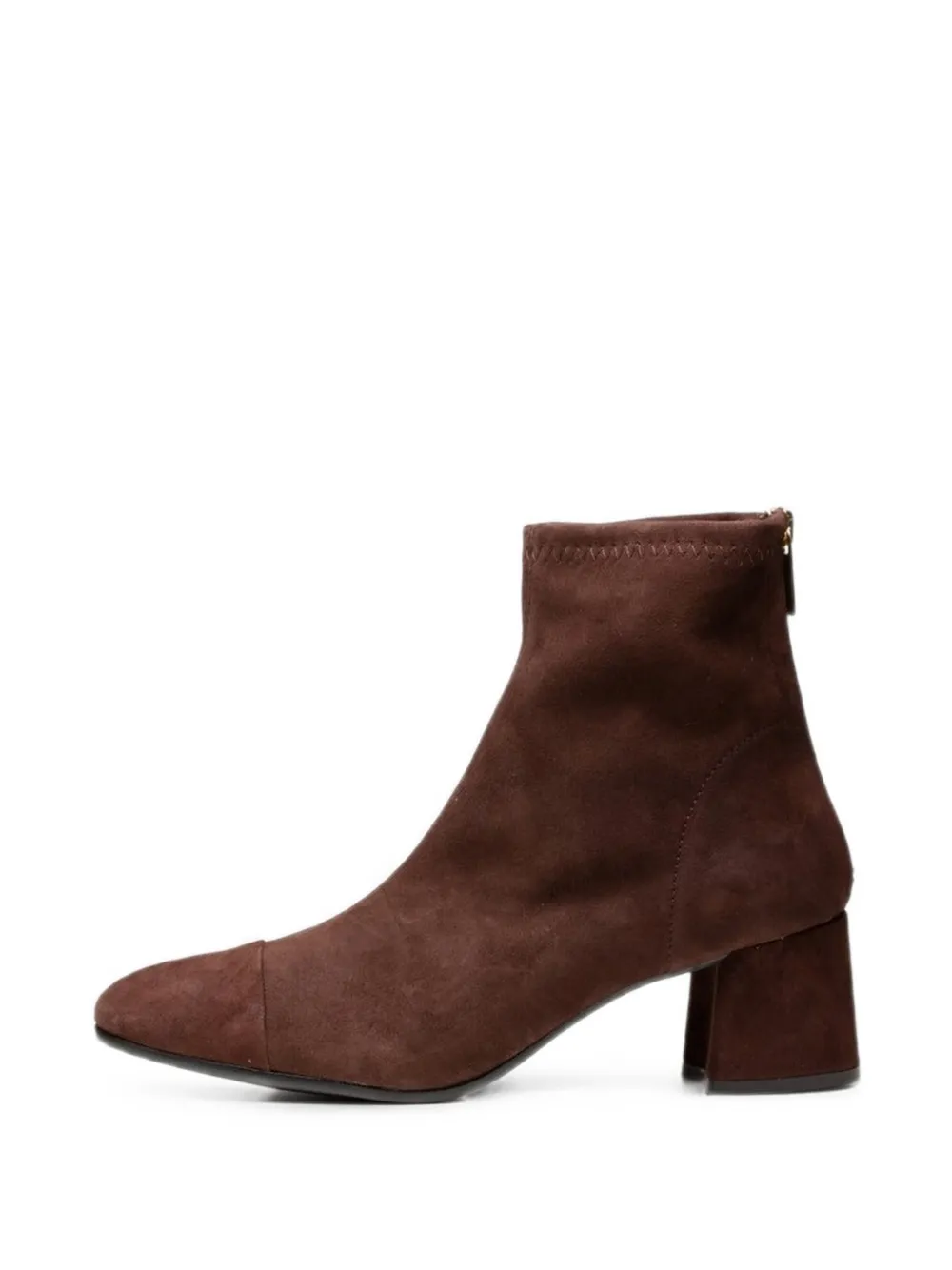 Poche Paris suede block-heel ankle boots Bruin