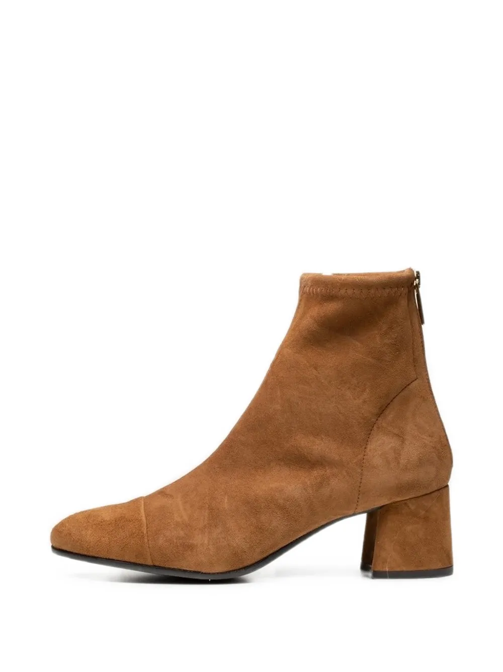 Poche Paris suede rear-zip ankle boots Bruin